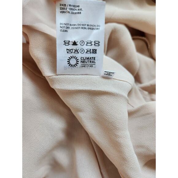 NWT Reformation Andee Halter Maxi Dress Size 4 CHAMPAGNE pink #2F502 - Picture 13 of 13